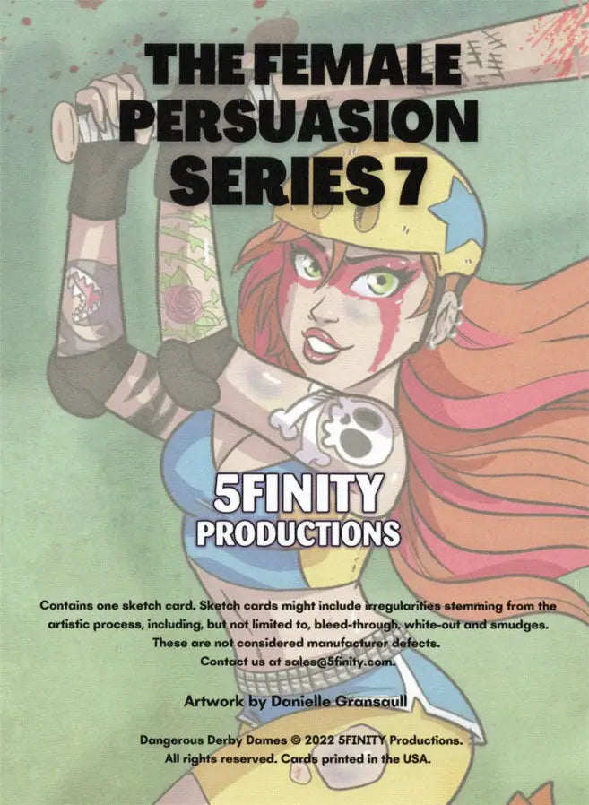 Comic book cover featuring a stylized female character in 5finity Sketch Card Pack