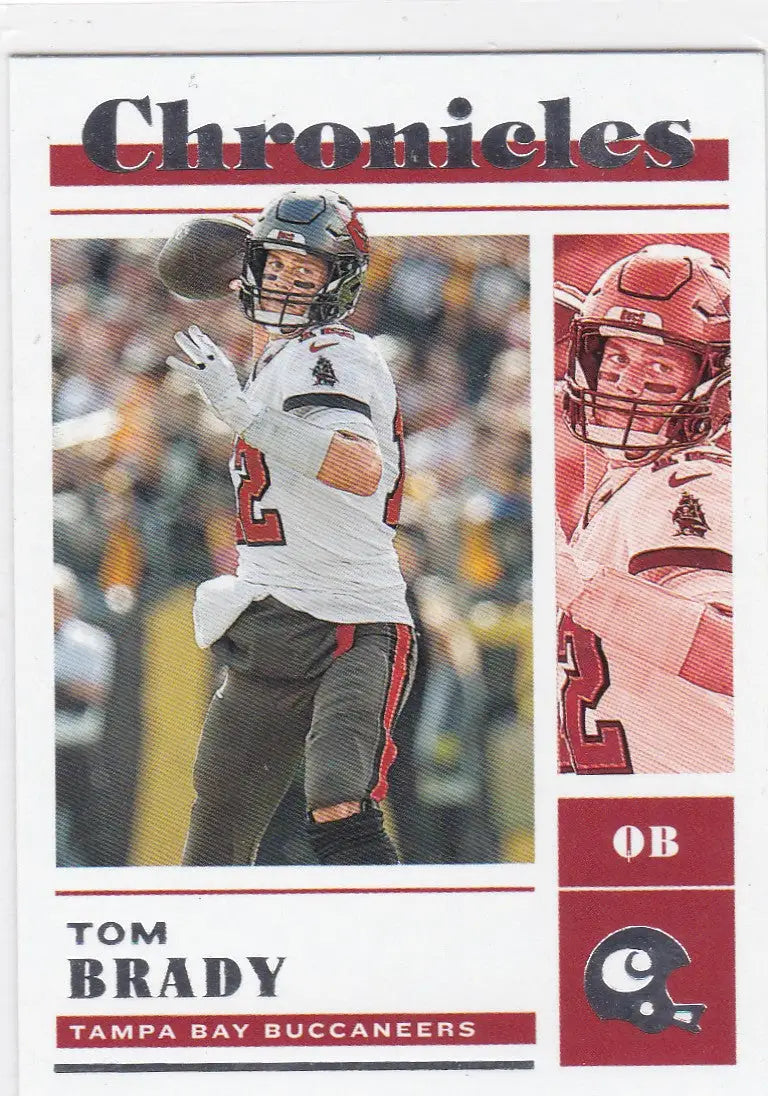 Tom Brady Tampa Bay Buccaneers trading card from 2022 Chronicles #25