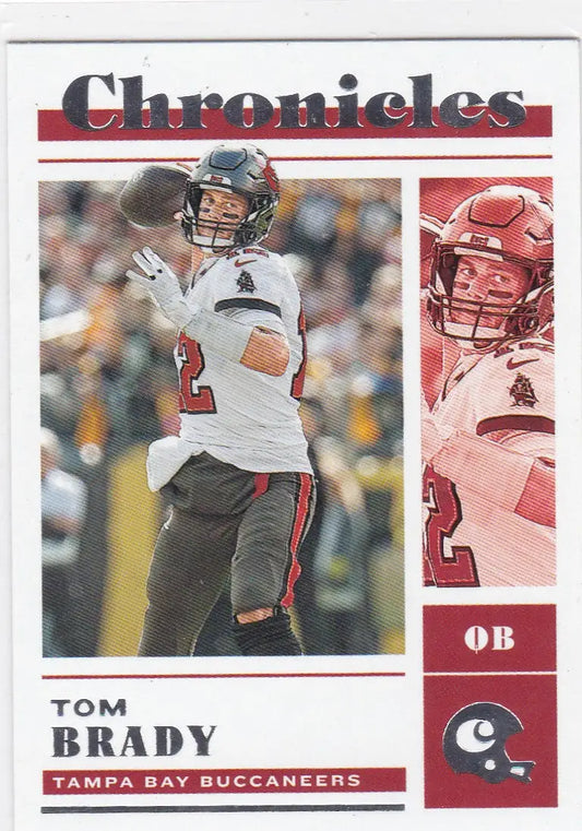 Tom Brady Tampa Bay Buccaneers trading card from 2022 Chronicles #25