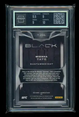 Graded collectible trading card of Miesha Tate from Chronicles UFC Contenders series