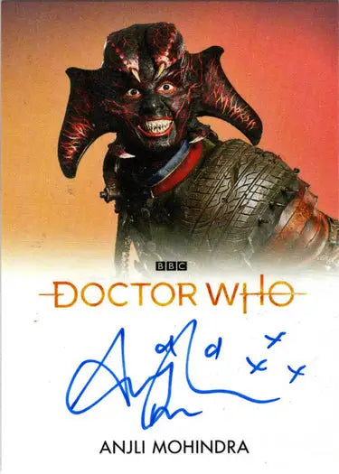 Anjli Mohindra Signed Autograph Card from 2022 Doctor Who Trading Cards Series 11 & 12