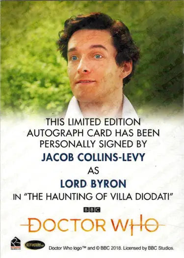 2022 Doctor Who Jacob Collins-Levy Full Bleed Autograph Card for collectors