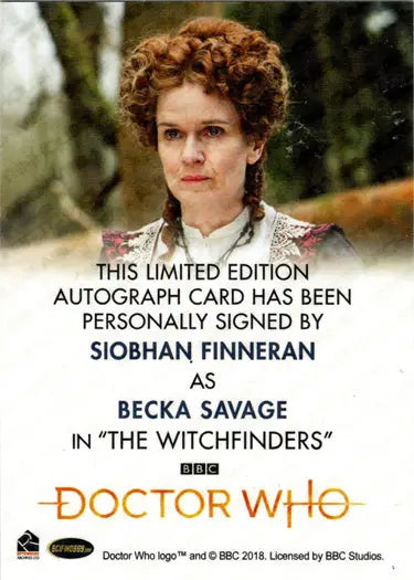 Autographed Siobhan Finneran Doctor Who Full Bleed Autograph Card for collectors