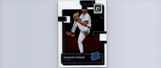 Spencer Strider 2022 Donruss Optic #76 trading card showcasing the rising star pitcher