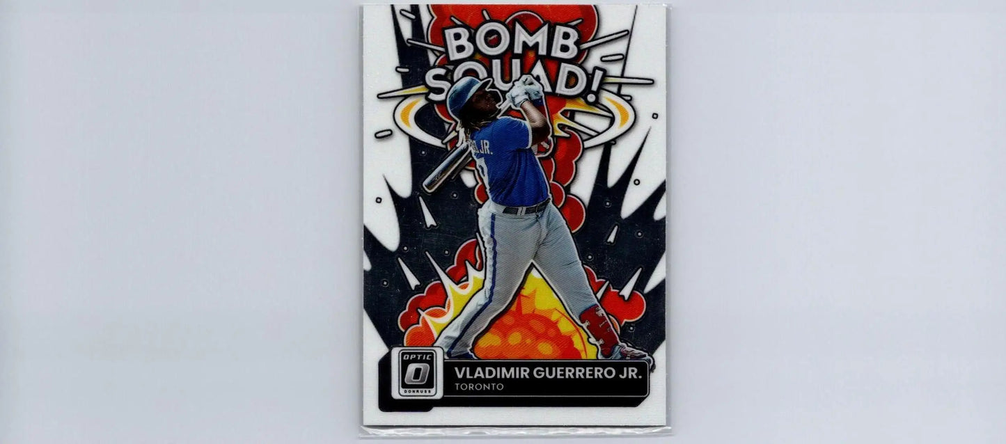 2022 Donruss Optic #BS-2 Vladimir Guerrero Jr. Bomb Squad baseball card display
