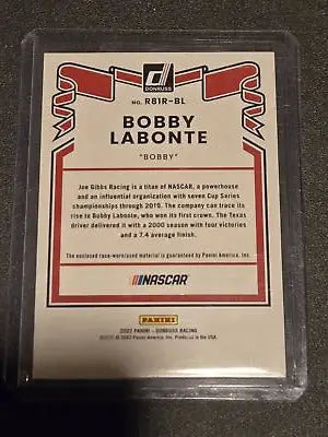 Bobby Labonte Retro NASCAR trading card from 2022 Donruss Labonte Retro series