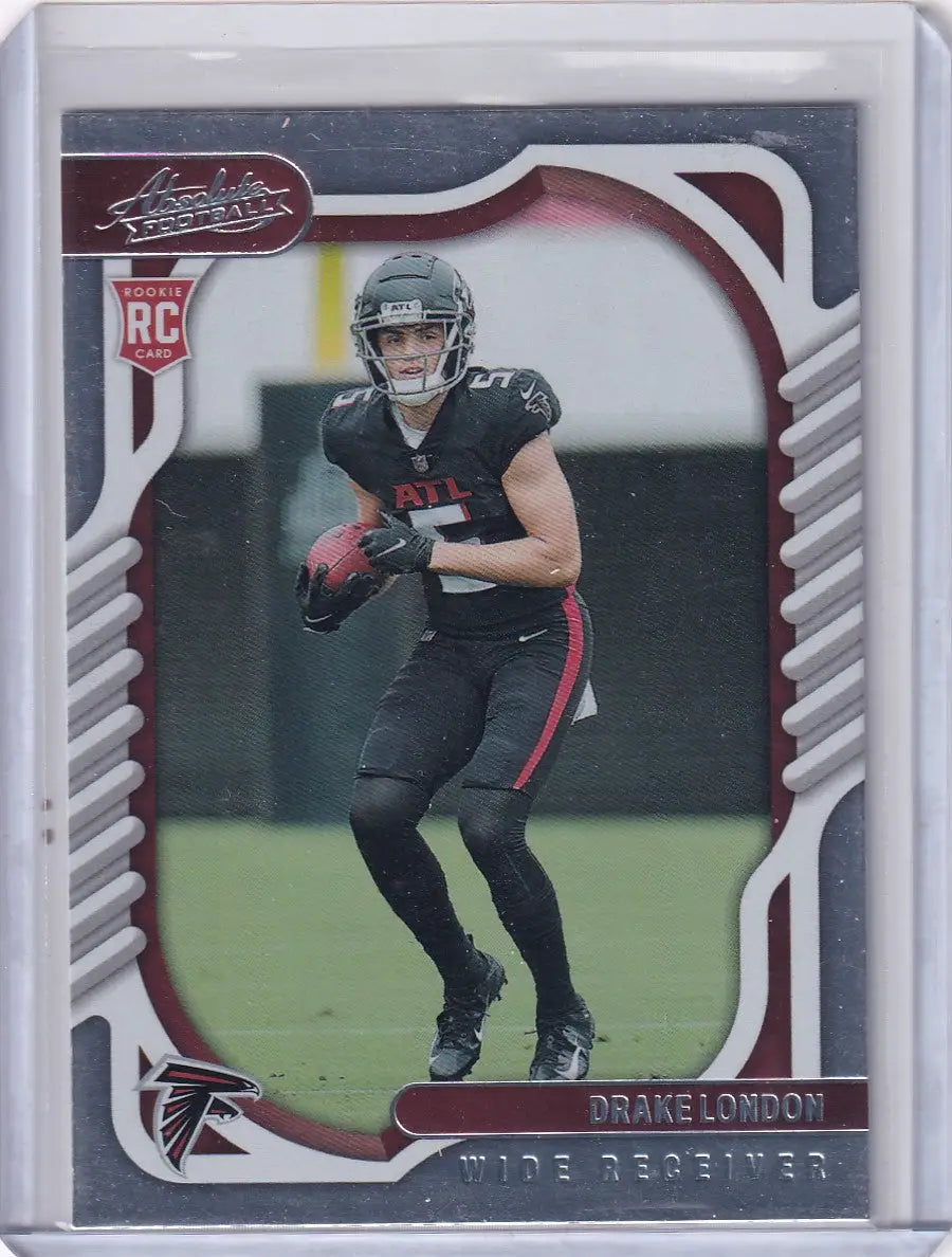 Panini Absolute rookie card of Drake London Atlanta Falcons wide receiver