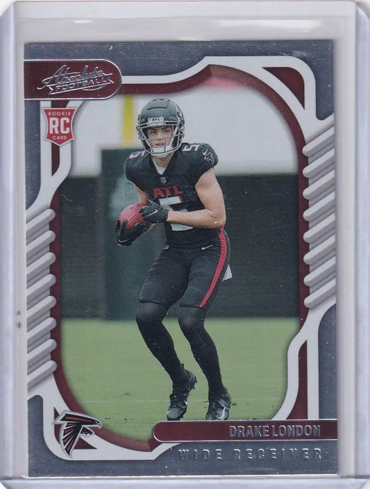 Panini Absolute rookie card of Drake London Atlanta Falcons wide receiver
