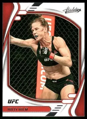 UFC Holly Holm trading card from 2022 Panini Absolute UFC series