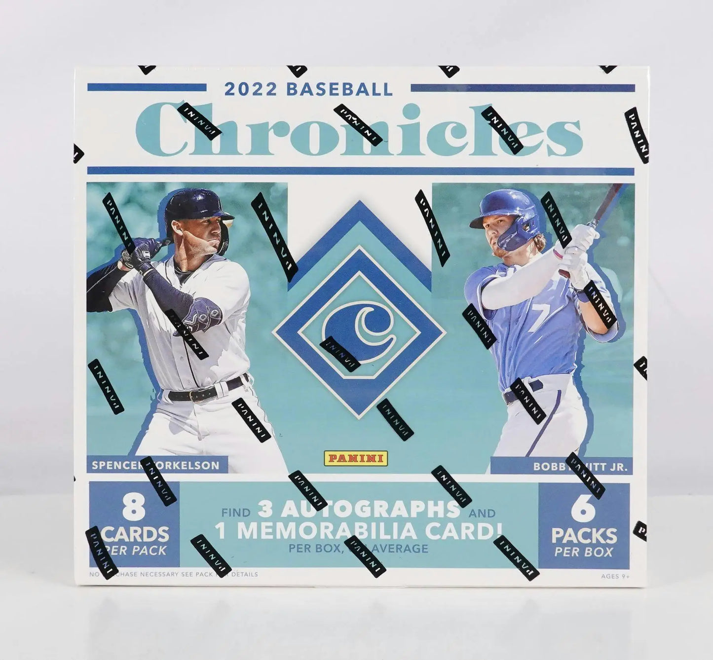2022 Panini Chronicles Baseball Hobby Box featuring Wander Franco and premium trading cards