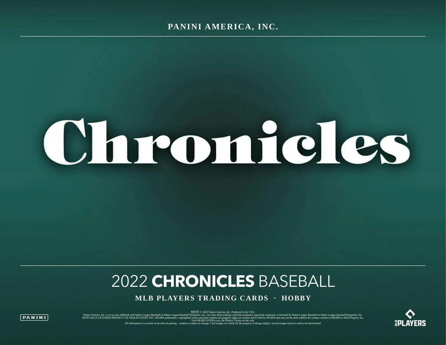 2022 Panini Chronicles Baseball Hobby Box featuring Wander Franco and thrilling card collectibles