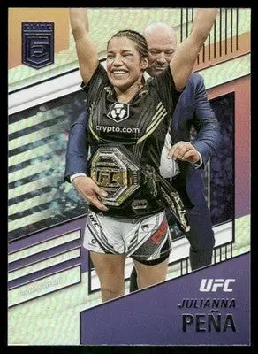 UFC trading card featuring Julianna Peña from 2022 Panini Chronicles Elite UFC MMA
