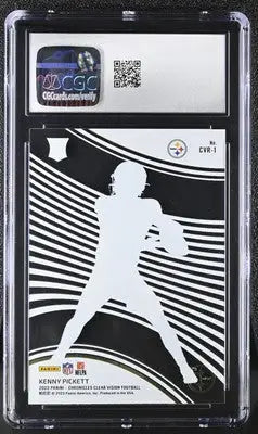 Graded Panini Chronicles Kenny Pickett football card from Clear Vision Rookies series
