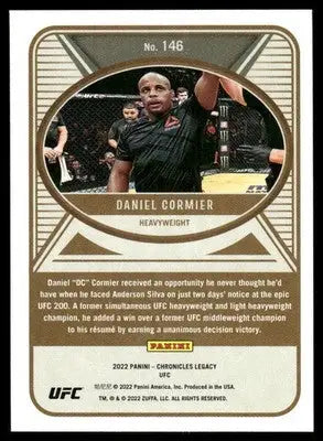 UFC Daniel Cormier trading card from 2022 Panini Chronicles Legacy UFC collection