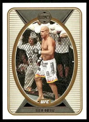 Trading card featuring MMA fighter Tito Ortiz from Panini Chronicles Legacy UFC series