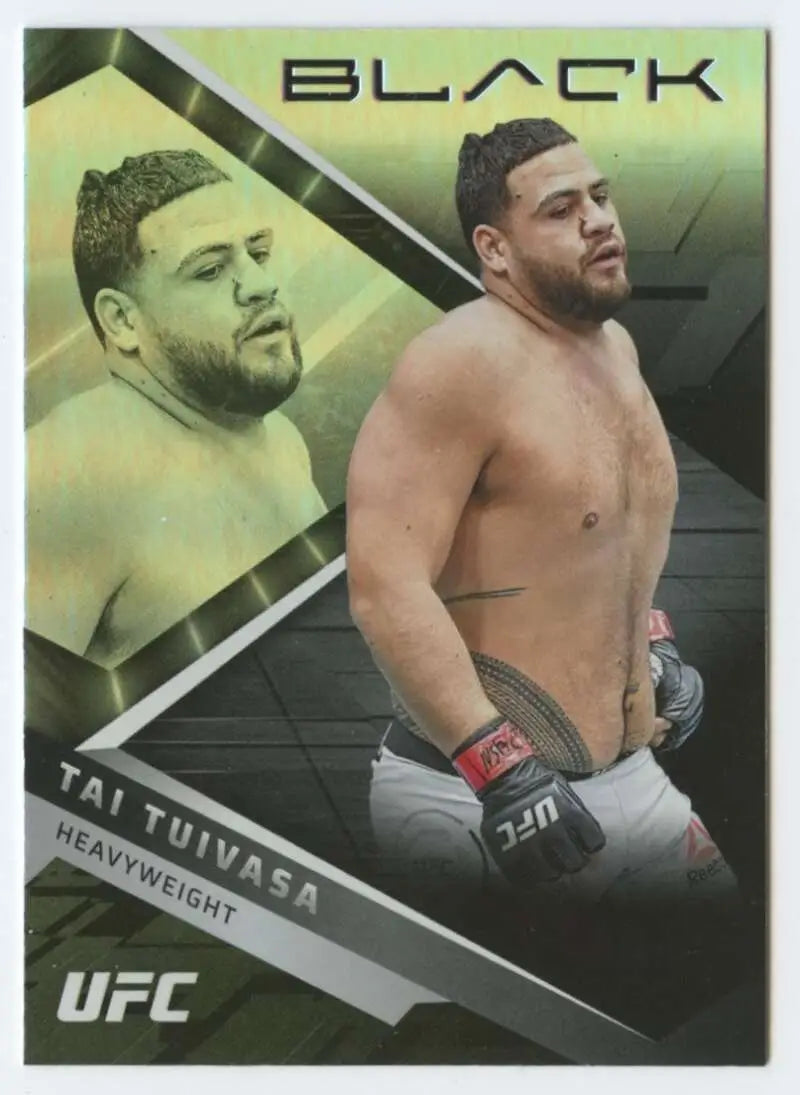 UFC trading card of Tai Tuivasa in fighting stance, from Panini Chronicles UFC series