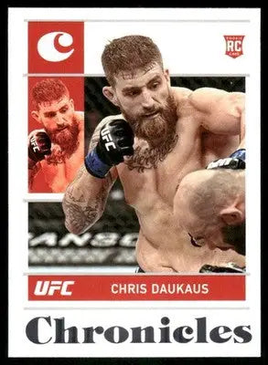 UFC Chris Daukaus trading card from Panini Chronicles UFC 2022 product