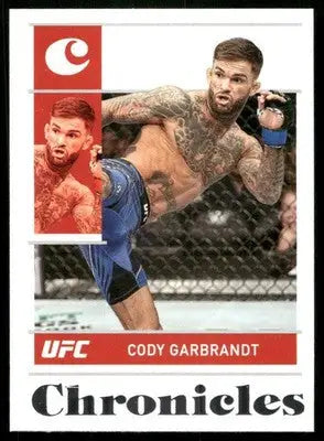 UFC Cody Garbrandt trading card from Panini Chronicles UFC 2022 product