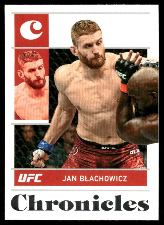 UFC Jan Błachowicz trading card from Panini Chronicles UFC 2022 product