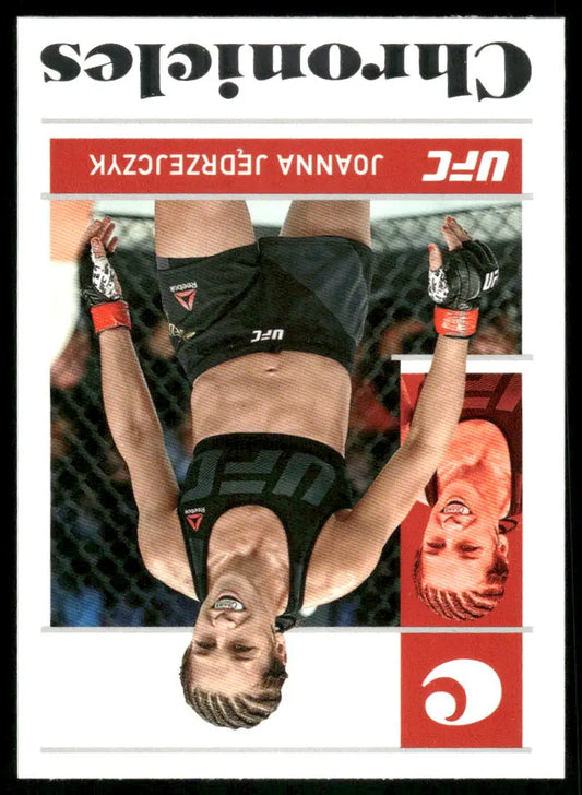UFC trading card featuring Joanna Jędrzejczyk from Panini Chronicles UFC 2022 MMA set