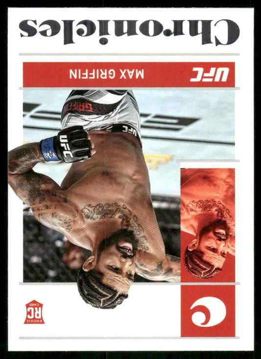 UFC Max Griffin trading card from Panini Chronicles UFC series featuring Max Griffin