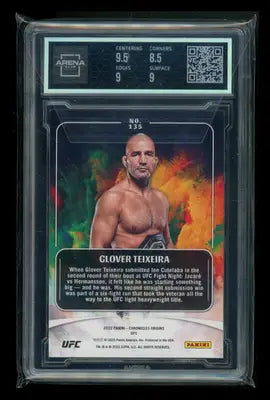 Graded Glover Teixeira UFC card from Panini Chronicles UFC Origins collection