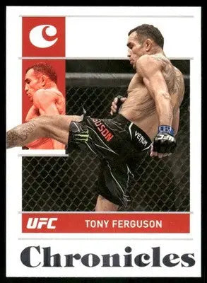 UFC Tony Ferguson trading card from Panini Chronicles UFC 2022 product