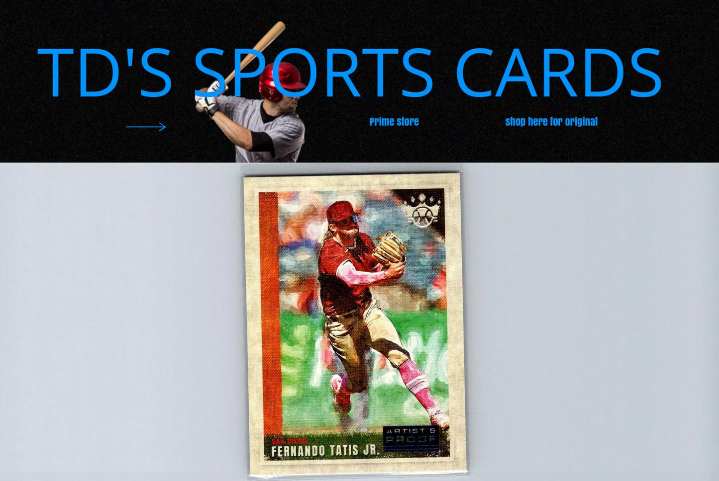 Fernando Tatis Jr baseball card from 2022 Panini Diamond Kings series