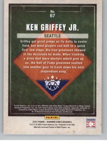 2022 Panini Diamond Kings Ken Griffey Jr. baseball card Mariners NM-MT ID 44562