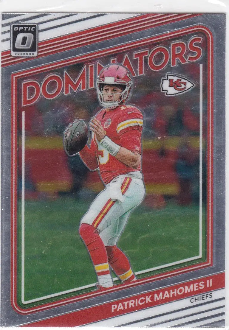 2022 Panini Donruss #D-3 Patrick Mahomes III Dominators Kansas City Chiefs - Sports Card