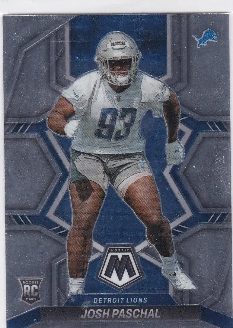 2022 Panini Mosaic #388 Josh Paschal RC Detroit Lions