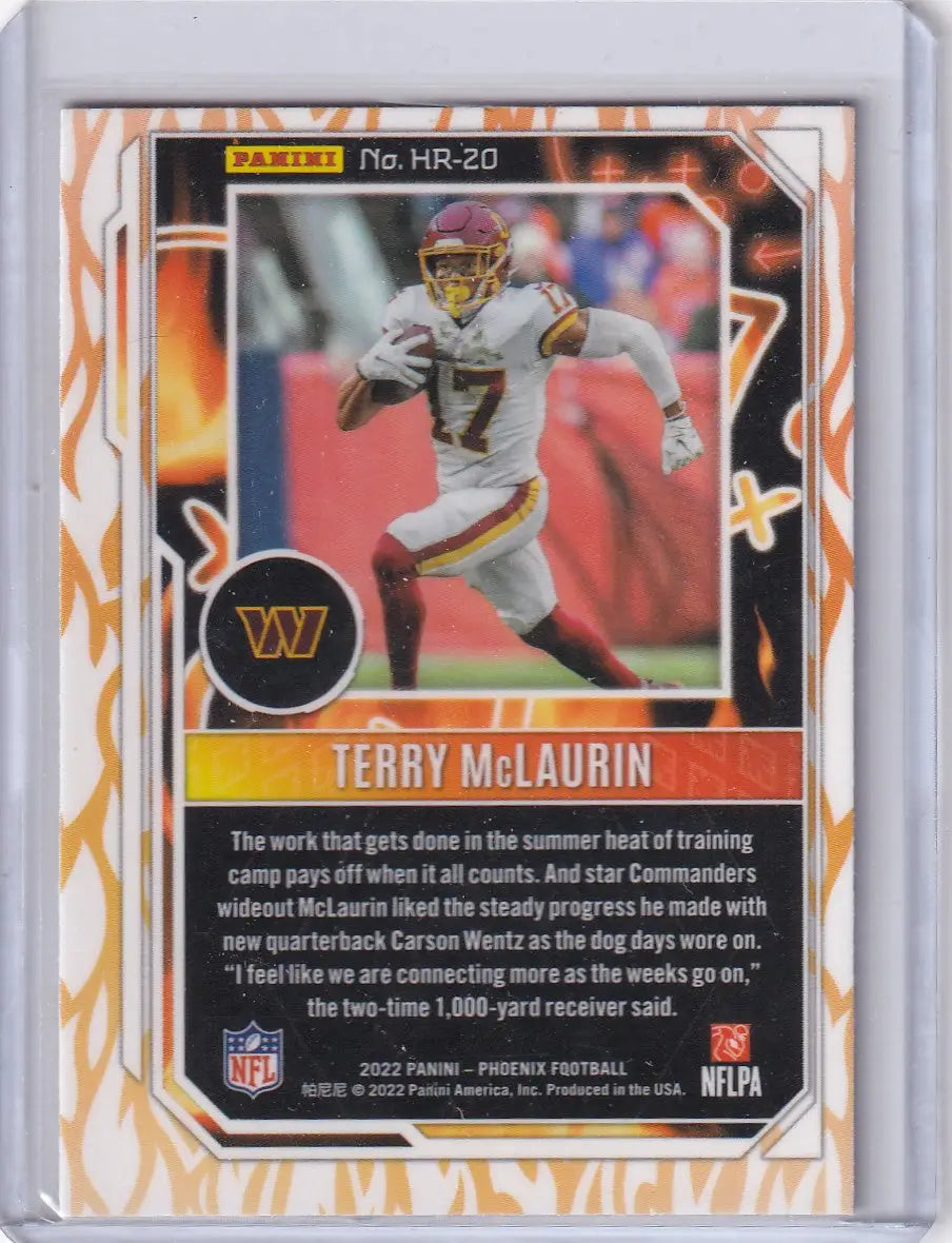 2022 Panini Phoenix Hot Routes #HR-20 Terry McLaurin - Washington Commanders