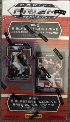 Sealed Panini Prizm Draft Picks baseball card blaster box for 2022 Panini Prizm Draft