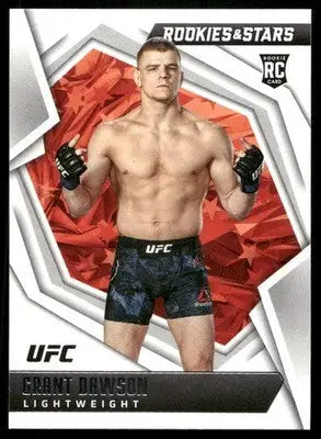 UFC Grant Dawson trading card from Panini Rookies Stars UFC 2022 collection