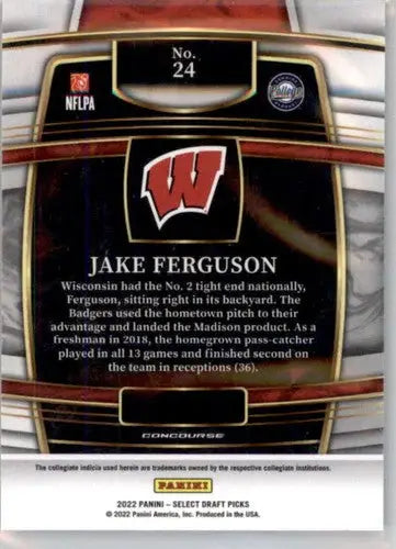 2022 Panini Select Draft Picks Blue #24 Jake Ferguson NM Near Mint Conc ID:66452 - Trading Card