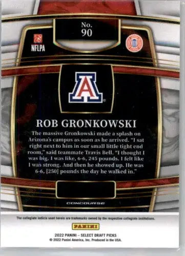 2022 Panini Select Draft Picks Blue #90 Rob Gronkowski NM Near Mint Con ID:66495 - Trading Cards