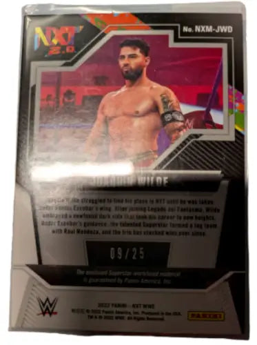 Joaquin Wilde wrestling card from 2022 Panini WWE NXT Memorabilia original gloss 09/25