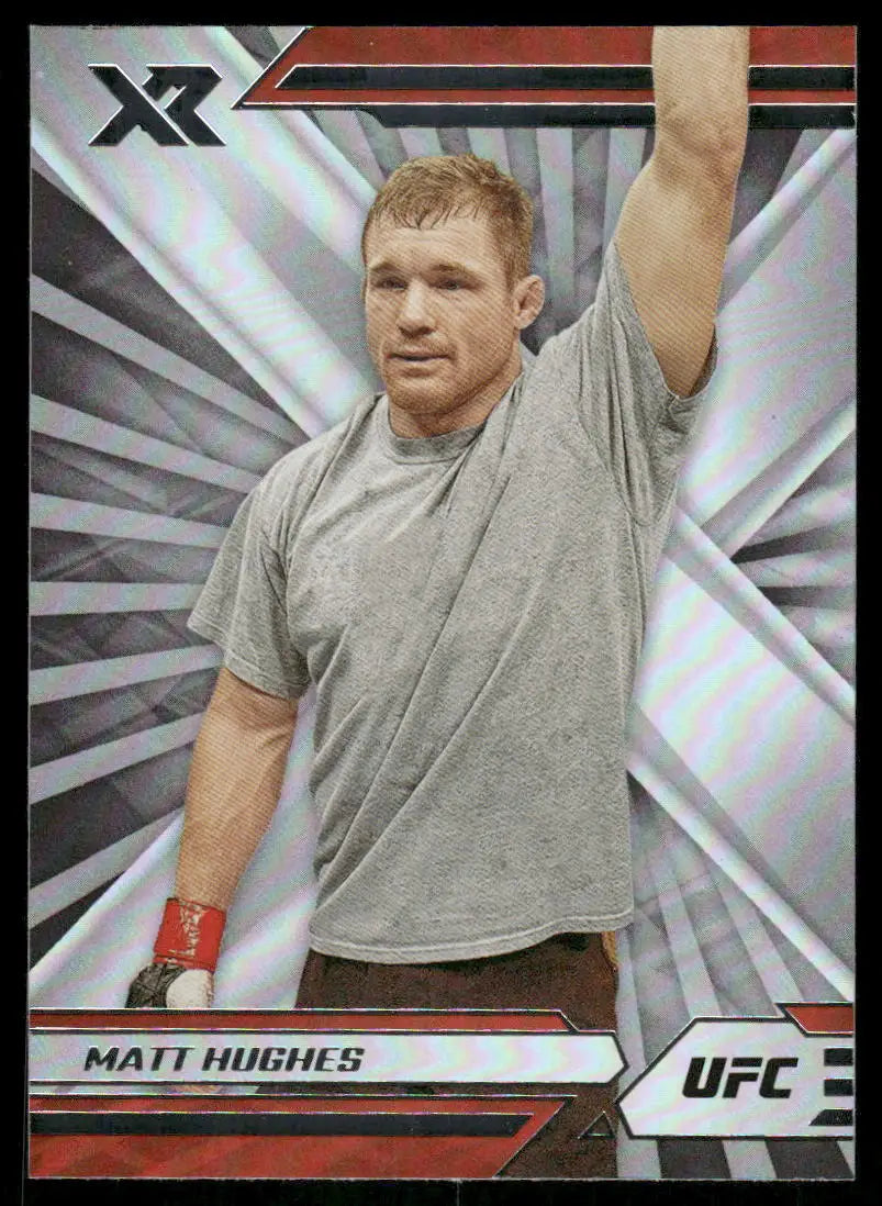 UFC Matt Hughes trading card from Panini XR UFC 2022 MMA collection