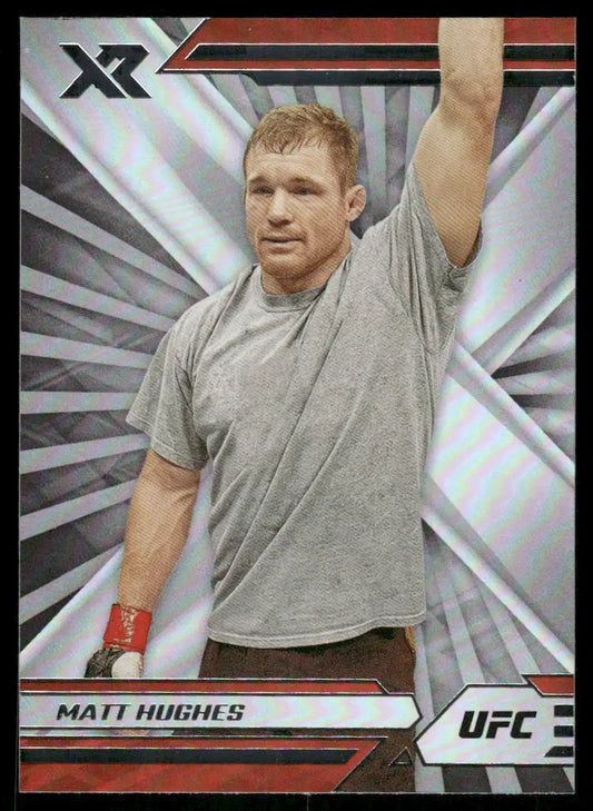 UFC Matt Hughes trading card from Panini XR UFC 2022 MMA collection