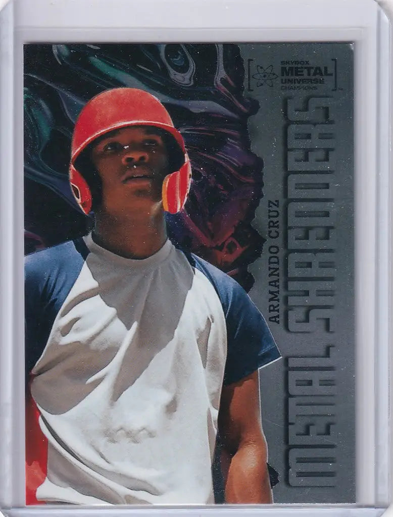 Baseball trading card of Armando Cruz from Skybox Metal Universe Champions series