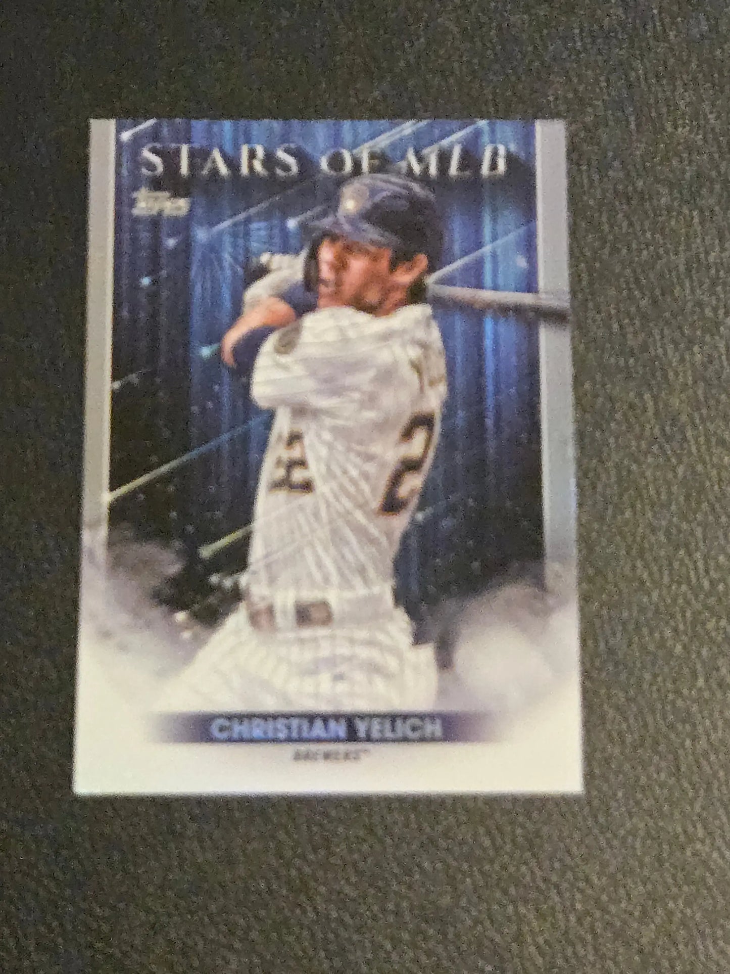 Christian Yelich baseball card from 2022 Topps 1st Edition Stars of MLB series