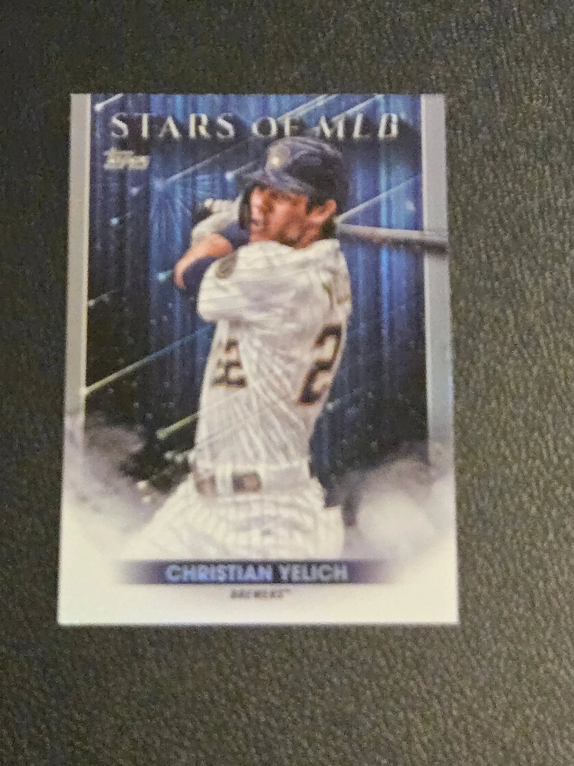 Christian Yelich baseball card from 2022 Topps 1st Edition Stars of MLB series