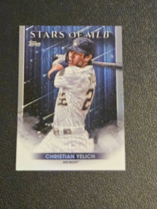Christian Yelich baseball card from 2022 Topps 1st Edition Stars of MLB series