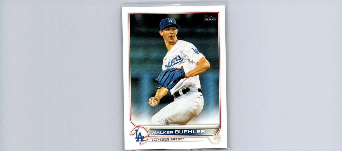 Walker Buehler baseball card from 2022 Topps #438 trading cards collection