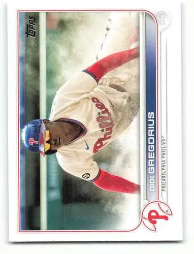 2022 Topps Didi Gregorius baseball card with original gloss Phillies ID 40538