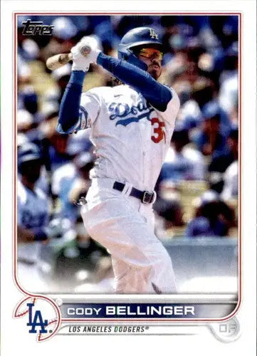 Original gloss Cody Bellinger baseball card 2022 Topps #443 NM-MT Dodgers