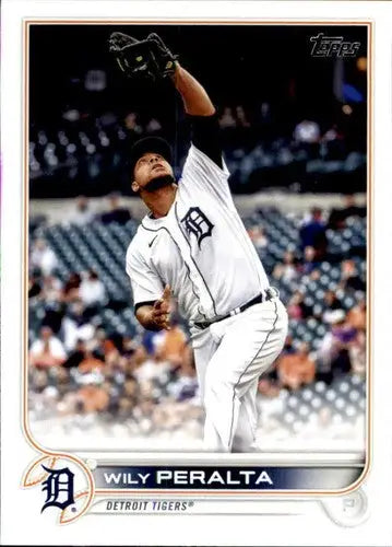 Wily Peralta baseball card with original gloss, Wily Peralta NM-MT Tigers 2022 Topps card