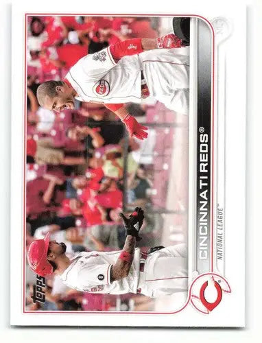 Original gloss Cincinnati Reds baseball card from 2022 Topps #96 Cincinnati Reds NM-MT