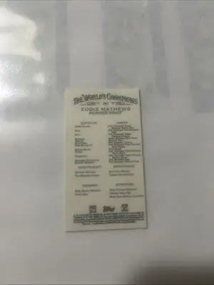 2022 Topps Allen Ginter Eddie Mathews baseball card front view