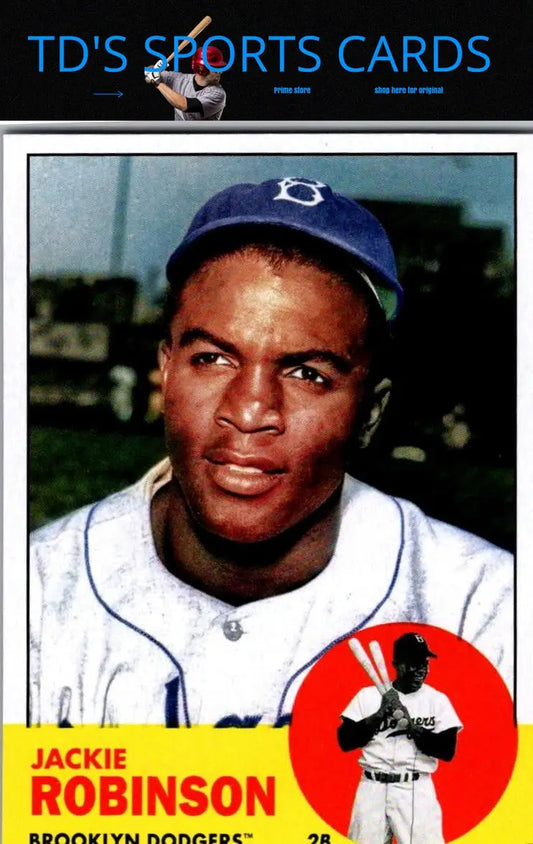 2022 Topps Archives Jackie Robinson baseball card for collectors